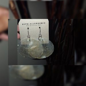 Clear earrings